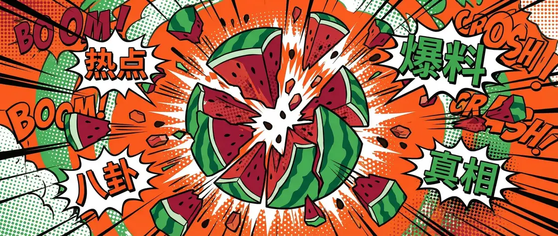 暗网吃瓜 - 吃瓜暗网相关话题推荐 今日头瓜爆炸漫画横幅